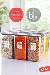 Nandy Home 12'li Plastik Saklama Kabı 6x1.5 lt