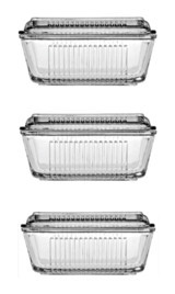 Paşabahçe 97711 6'lı Cam Saklama Kabı 3x480 ml