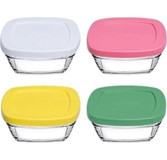 Paşabahçe 96840 16'lı Dikdörtgen Cam Saklama Kabı 8x310 ml