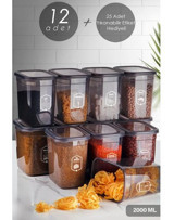 Kitchen Life Moly 24'lü Plastik Saklama Kabı 12x2 lt