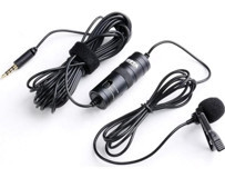 Boya By-m1 Condenser 3.5 mm Kablolu Yayıncı Profesyonel Siyah Yaka Mikrofon