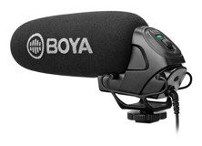 Boya By-Bm3030 Condenser Shotgun Condenser 3.5 mm Kablolu Siyah El Mikrofon