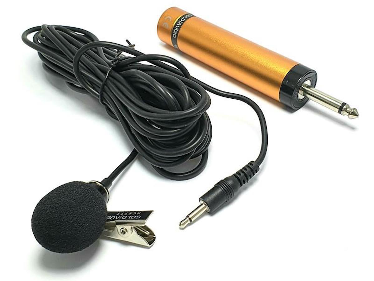 Gold Audio ACS777 Condenser AUX Kablolu Yayıncı Siyah Yaka Mikrofon