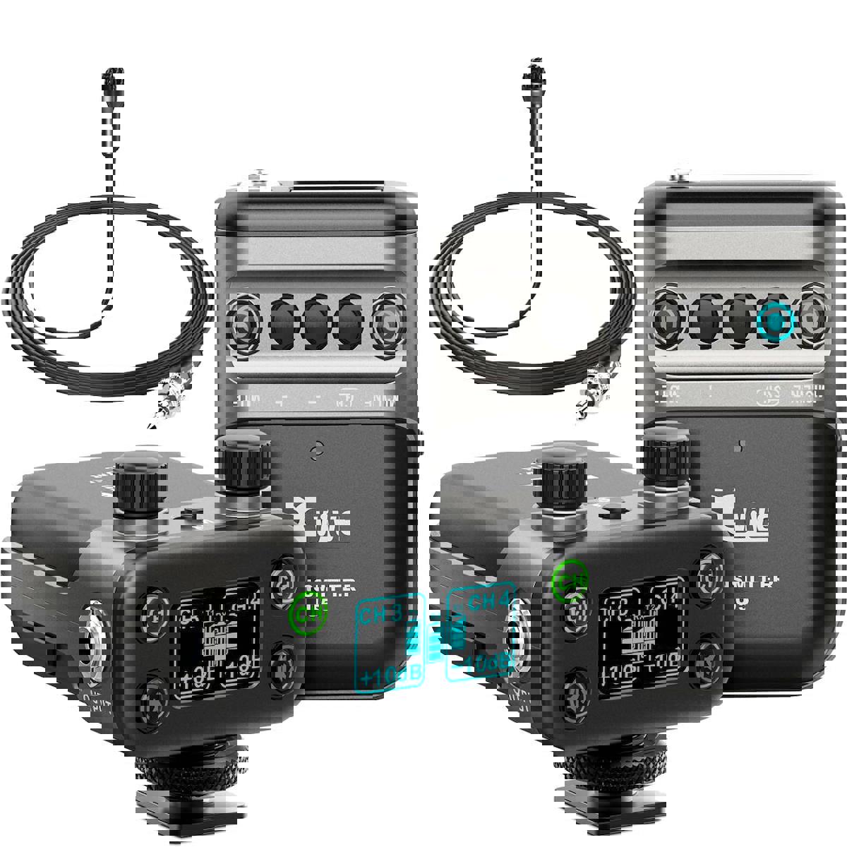 Xvive U5 Condenser Kablosuz Yayıncı Profesyonel Siyah Yaka Mikrofon