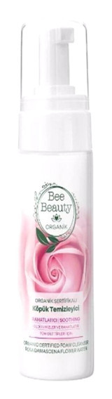 Bee Beauty Organik Sertifikalı Gül Tüm Ciltler Yüz Temizleyici Köpük 150 ml