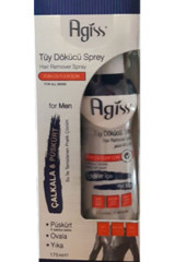 Agiss Tüm Ciltler İçin Koltuk Altı Bacak Erkek Tüy Dökücü Sprey 175 ml