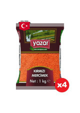 Yazar Kırmızı Mercimek 4x1 kg