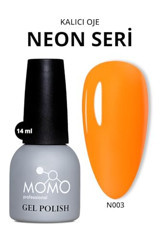 Momo N003 Neon Turuncu Kalıcı Parlak Oje