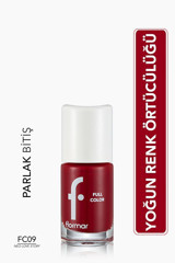 Flormar Full Color 09 Bordo Parlak Oje
