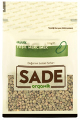 Sade Organik Yeşil Mercimek 500 gr