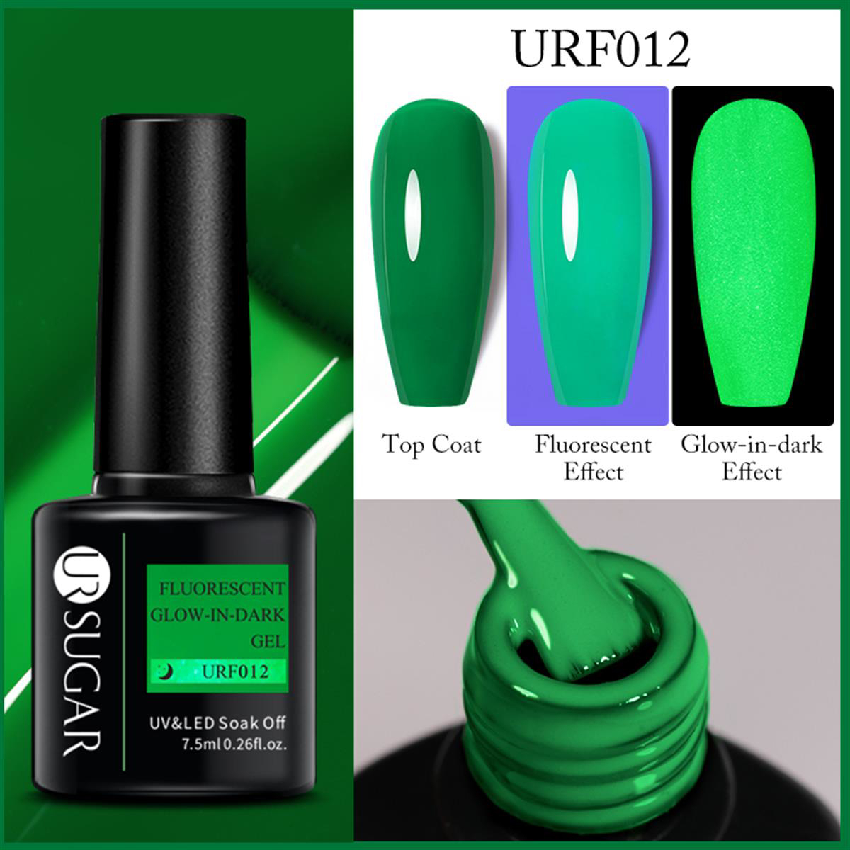 UrSugar Urf012 Koyu Yeşil Kalıcı Parlak Oje