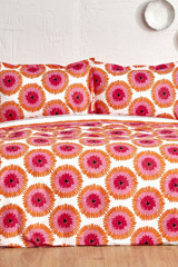 Nautica Home Ocean Pembe Pamuk 160x220 cm Çarşaflı Batik Tek Kişilik Nevresim Takımı Çok Renkli