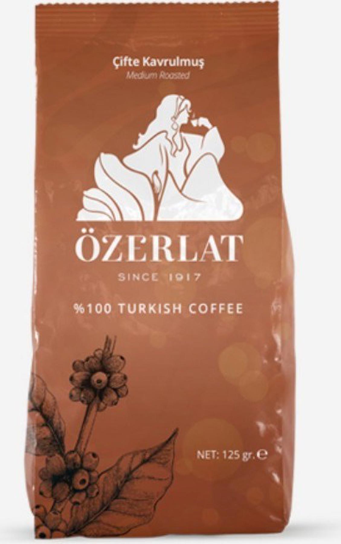 Özerlat Kıbrıs Sade Çifte Kavrulmuş Türk Kahvesi 125 gr