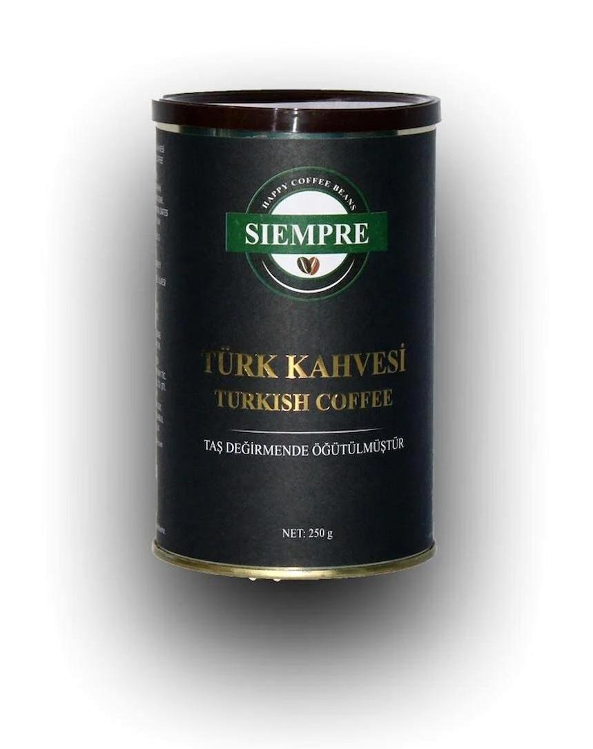 Siempre Premium Sade Orta Kavrulmuş Türk Kahvesi 250 gr