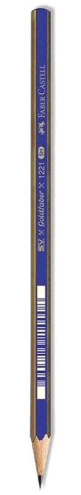 Faber-Castell 1221 Köşeli Siyah 5H Kurşun Kalem
