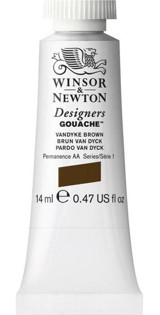 Winsor & Newton Designers 676 Tüp Kahverengi 14 ml Guaj Boya
