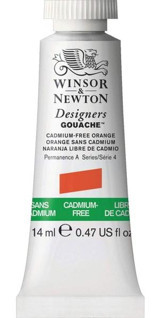 Winsor & Newton Designers 899 Tüp Turuncu 14 ml Guaj Boya