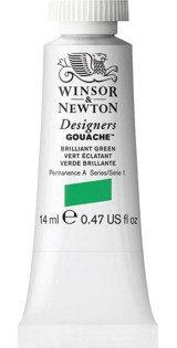Winsor & Newton Designers Tüp Parlak Yeşil 14 ml Guaj Boya