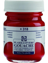 Talens 318 Carmine Kırmızı 50 ml Guaj Boya