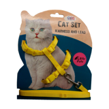 Ans Sarı Ayarlanabilir Gezdirme Göğüs Kedi Tasması