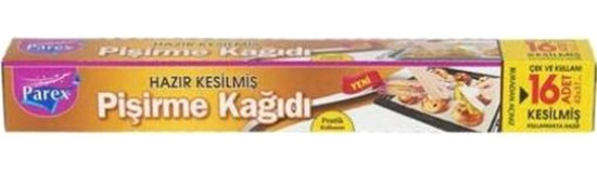 Parex Hazır Kesilmiş Pişirme Kağıdı 6x16 Adet