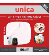 Unica Delikli Airfryer Pişirme Kağıdı 50 Adet