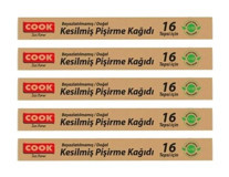 Cook Doğal Kesilmiş Pişirme Kağıdı 5x16 Adet