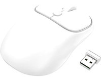 Polham Sessiz Yatay Kablosuz Beyaz Optik Mouse