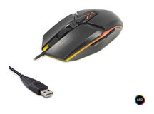 Polaxtor 8733D-6D RGB Yatay Makrolu Kablolu Siyah Lazer Gaming Mouse