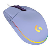 Logitech G203 RGB Yatay Makrolu Kablolu Lila Optik Gaming Mouse