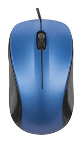 Everest SM-215 Yatay Kablolu Mavi-Siyah Optik Mouse