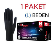 Beybi Pudrasız Siyah Large Temizlik Eldiveni