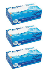 Dolphin Pudrasız Mavi XLarge Temizlik Eldiveni 3 Paket