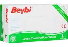 Beybi Pudralı Beyaz Large Temizlik Eldiveni