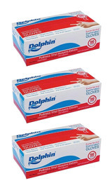 Dolphin Beyaz Medium Temizlik Eldiveni 3 Paket Beyaz