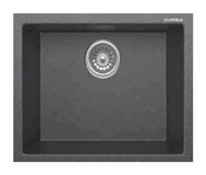 Luxell Lx -520 Eva Tekli 12 mm Granit Tezgah Altı Kare Lavabo Antrasit