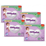 Canbebe 7 Numara Bantlı Bebek Bezi 4x28 Adet