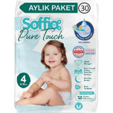 Soffio Pure Touch 4 Numara Bantlı Bebek Bezi 30 adet