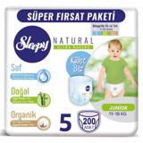 Sleepy Natural 5 Numara Organik Külot Bebek Bezi 200 adet