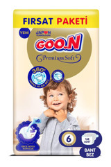 Goo.n Premium Soft 6 Numara Bantlı Bebek Bezi 168 Adet