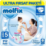 Molfix Ultra Fırsat Paketi 5 Numara Bantlı Bebek Bezi 312 Adet