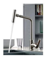 Sardıcı Premium Series İnox Spiralli Kuğu Çift Girişli Aç Kapa Eviye Bataryası Gümüş