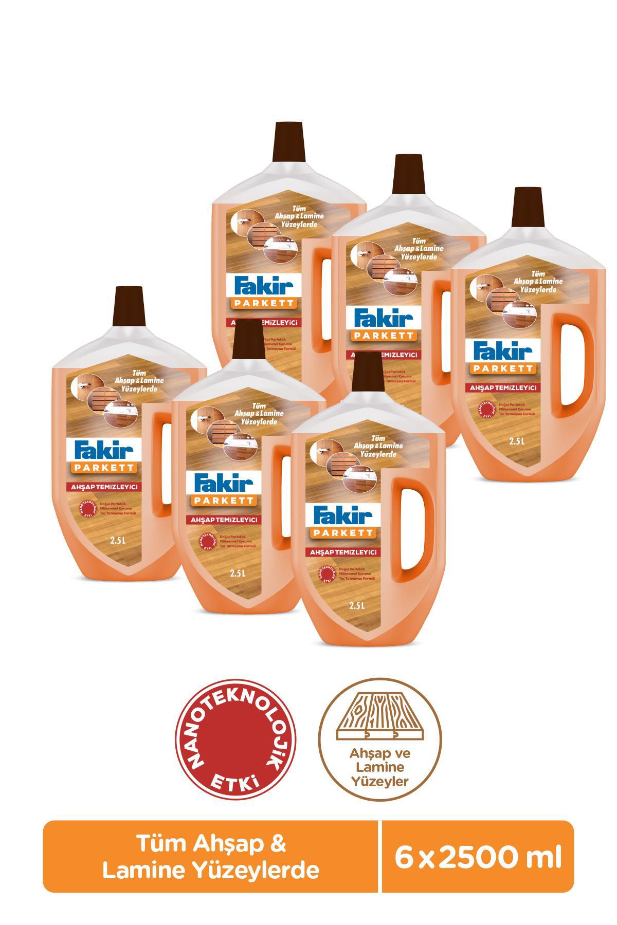 Fakir Parkett Nano Teknolojili Ahşap Temizleyici 6x2.5 lt