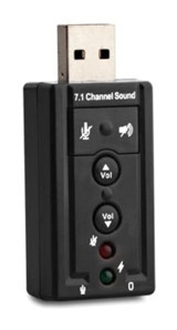 S-link SL-U61 USB Çift Girişli 7.1 Harici Ses Kartı