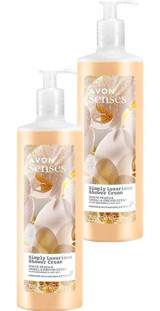 Avon Simply Luxurious Beyaz Şeftali-Vanilya Orkide Duş Jeli 2x720 ml