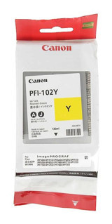 Canon PFI-102Y Orijinal Sarı Mürekkep Kartuş