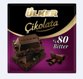 Ülker Kare %80 Bitter Çikolata 60 gr
