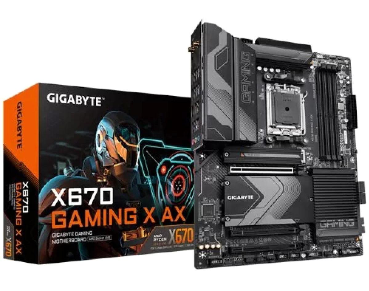 Gigabyte HDMI M.2 X670 AM5 Soket DDR5 Bellek 6400 Mhz PCIe 4.0 HDMI Wifi Overclock ATX Gaming AMD Uyumlu Anakart