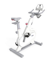 Robx E1 Smart Spin Bike 100 kg Kapasiteli Koltuklu Dikey Manuel Kondisyon Bisikleti Beyaz