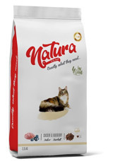 Natura Indoor Hairball Tavuklu-Yaban Mersinli Tahılsız Yetişkin Kedi Maması 2.25 kg